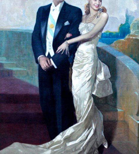 Retrato del Presidente Juan Domingo Perón y María Eva Duarte