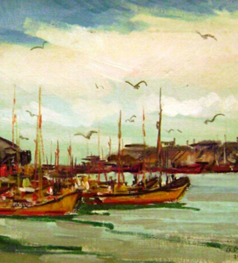 Lanchas pesqueras en Mar del Plata