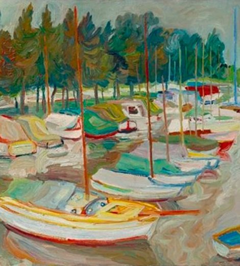 Escena portuaria