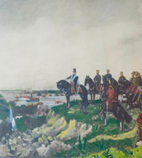 Pasaje del río Paraná por el Ejército Grande Libertador del general Urquiza