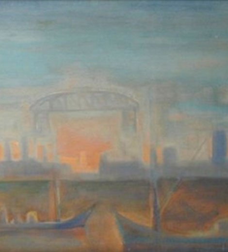 Amanecer en el puente