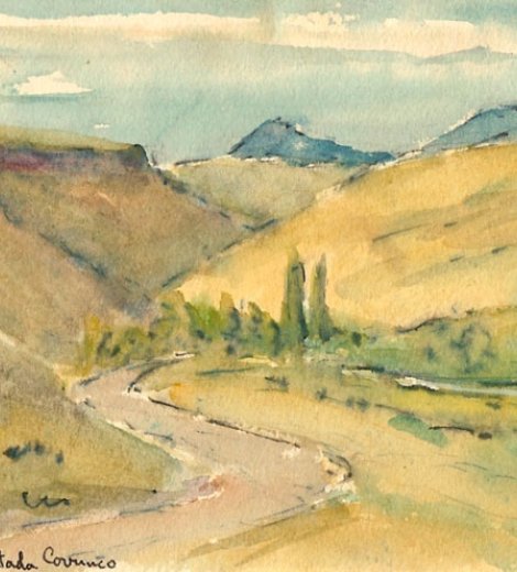 Bajando hacia la Portada Covunco, Zapala, Neuquén