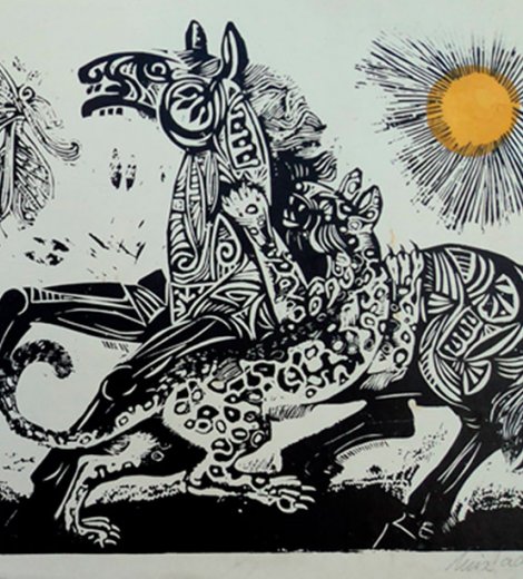 Caballo y yaguareté
