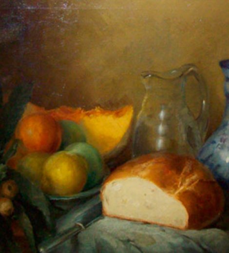Pan y frutas